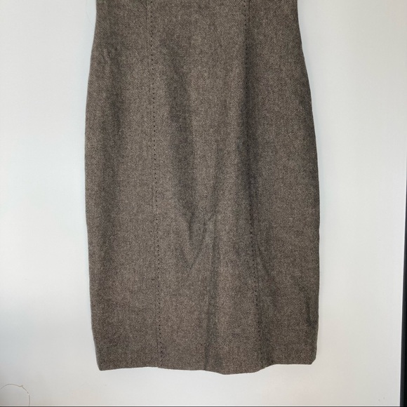MANGO Tweed Long Sleeveless Dress 4 - Picture 6 of 7
